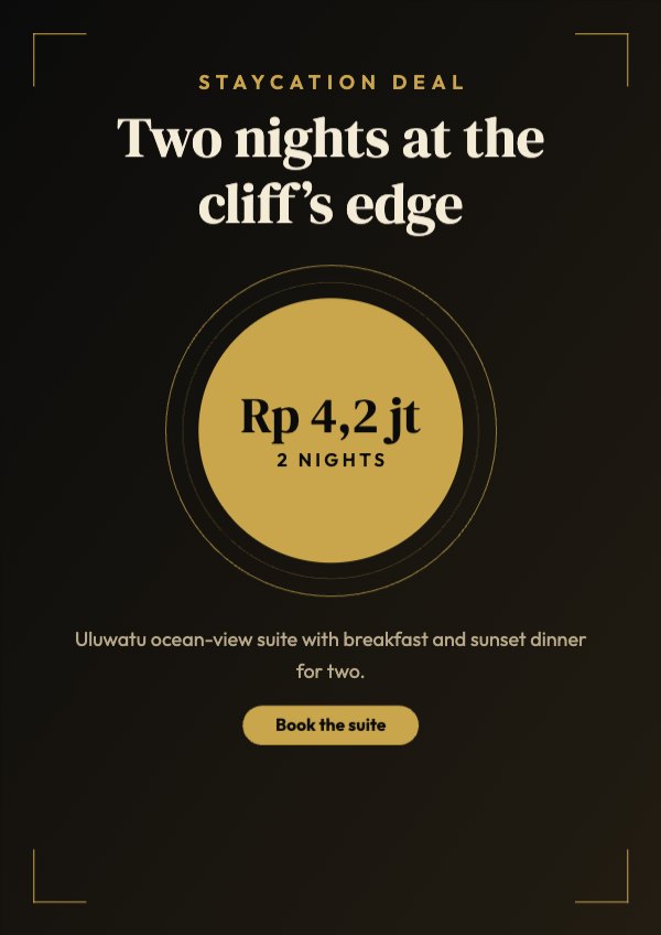 Two nights at the cliff’s edge Poster