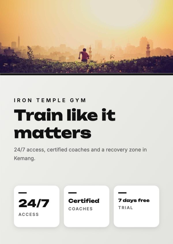 Train like it matters Poster