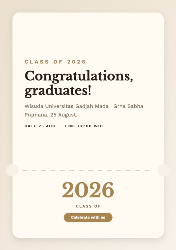 Congratulations, graduates! Flyer (A4)