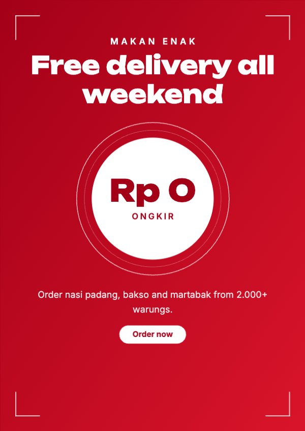 Free delivery all weekend Flyer (A4)