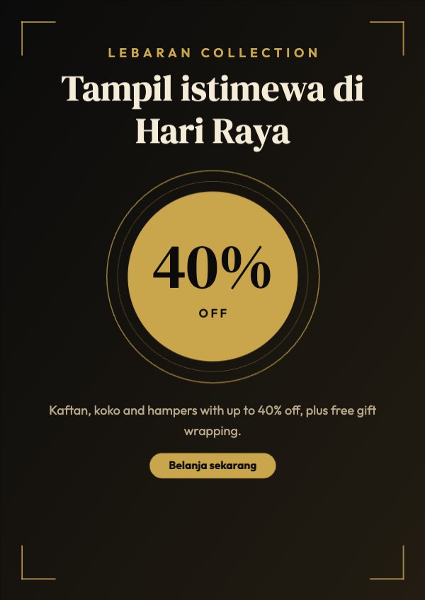 Tampil istimewa di Hari Raya Flyer (A4)