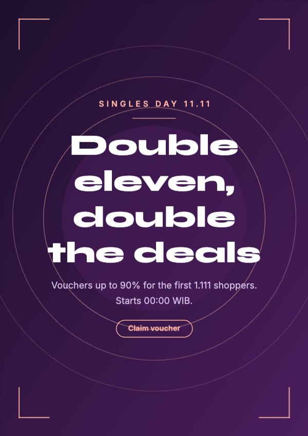 Double eleven, double the deals Flyer (A4)