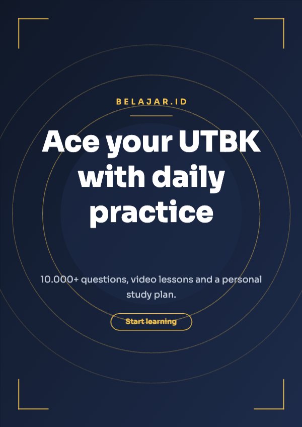 Ace your UTBK with daily practice Flyer (A4)