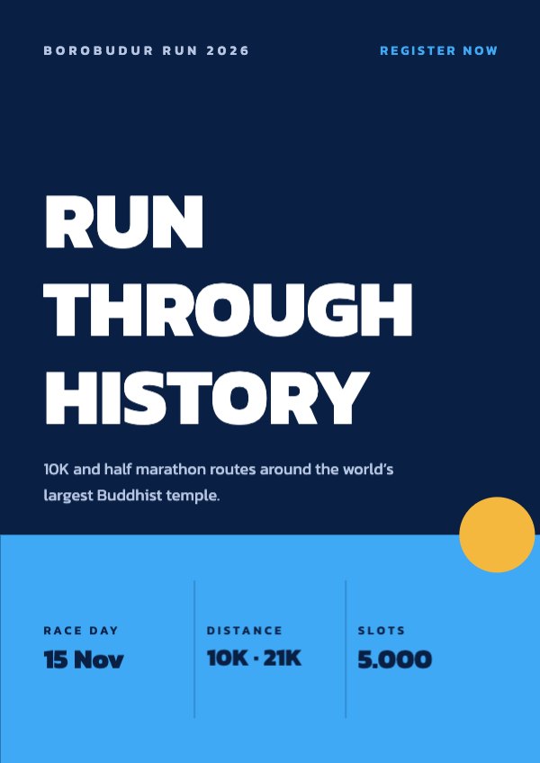 Run through history Flyer (A4)