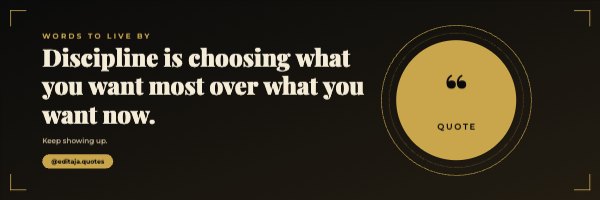 Words to live by Web Banner