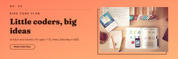 Little coders, big ideas Web Banner