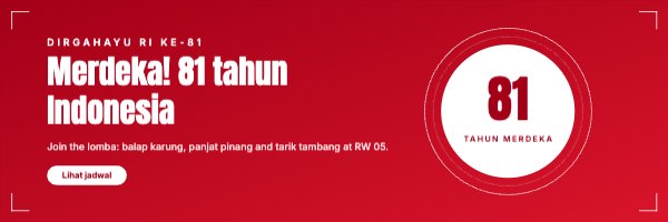 Merdeka! 81 tahun Indonesia Web Banner