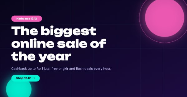 The biggest online sale of the year Facebook Ad