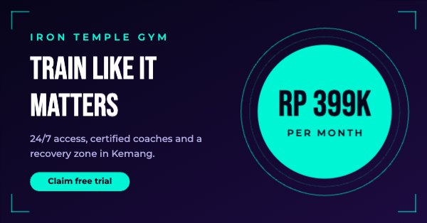 Train like it matters Facebook Ad