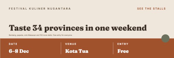 Taste 34 provinces in one weekend Email Header