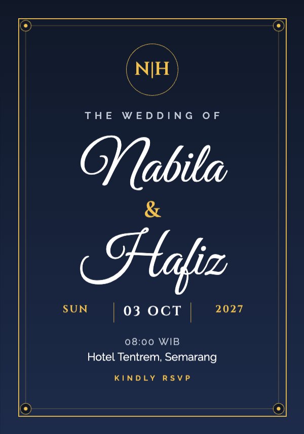Nabila & Hafiz Wedding Invitation