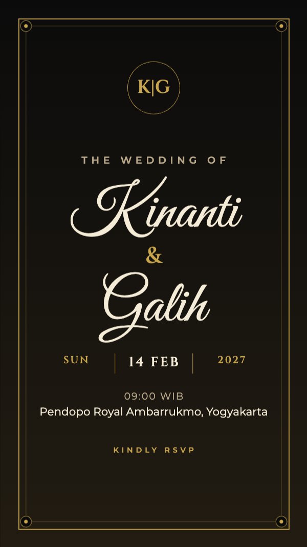 Kinanti & Galih Wedding Instagram Story