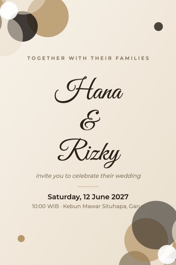 Hana & Rizky Wedding Invitation Pinterest Pin