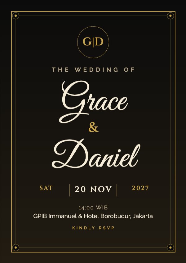 Grace & Daniel Wedding Poster