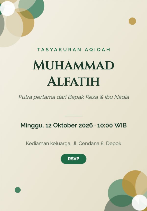 Muhammad Alfatih Invitation
