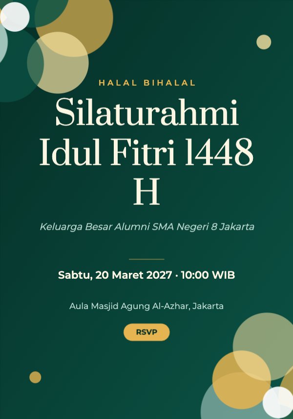 Silaturahmi Idul Fitri 1448 H Invitation