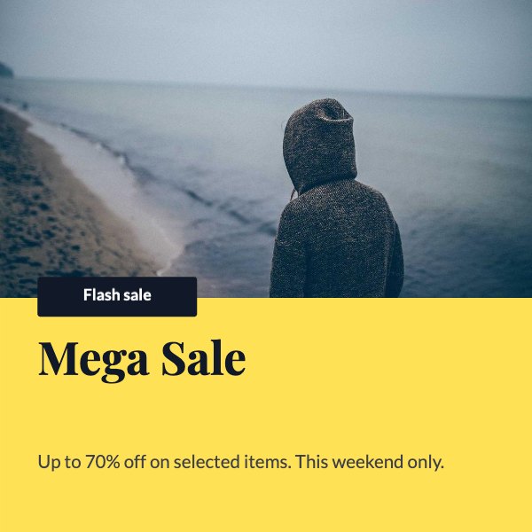 Mega Sale Instagram Post