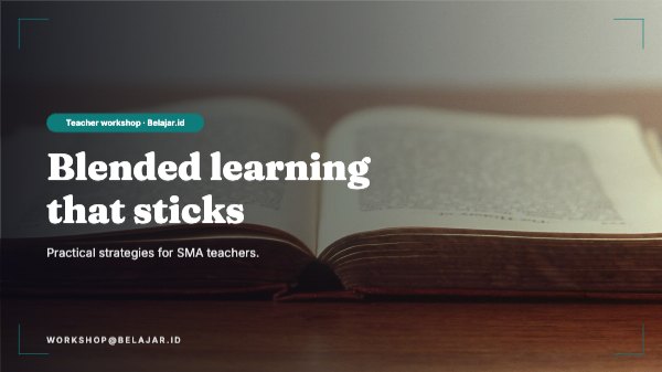Blended learning workshop Presentation (16:9)