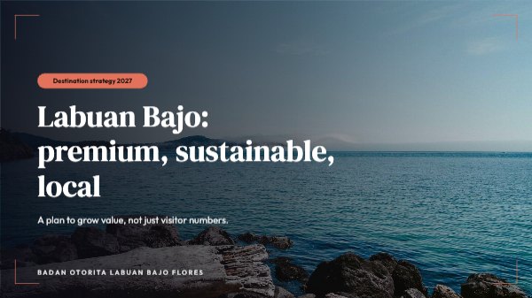 Labuan Bajo tourism plan Presentation (16:9)