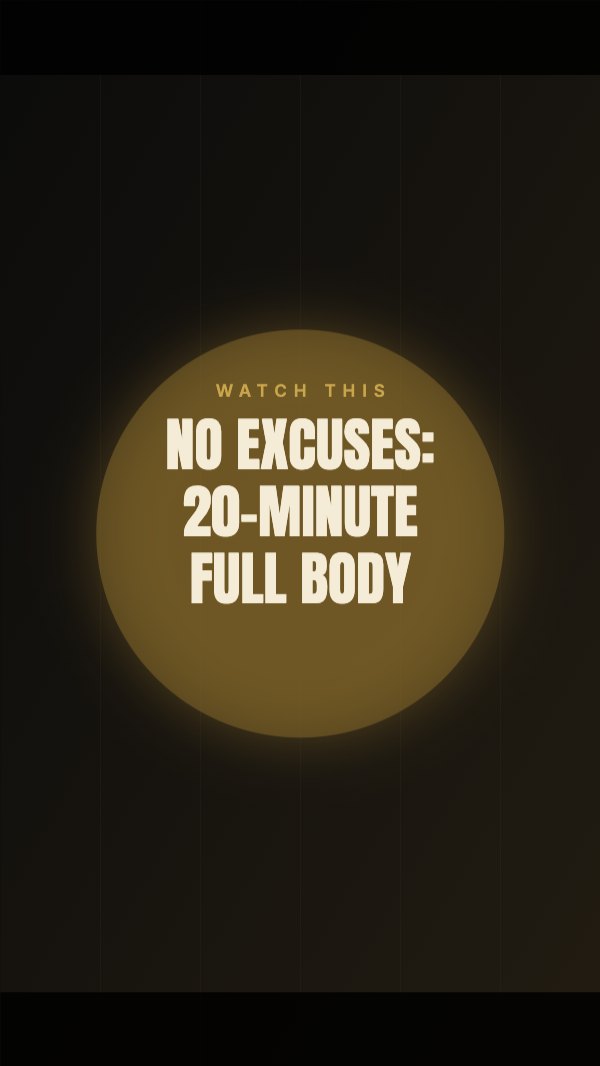 No excuses: 20-minute full body TikTok Video
