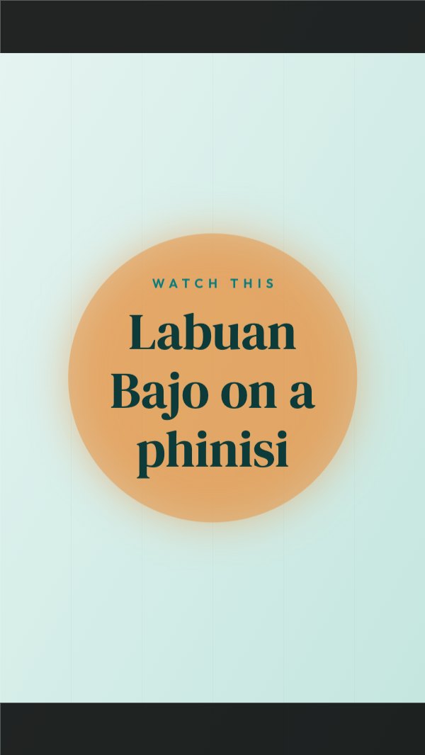 Labuan Bajo on a phinisi Instagram Reel