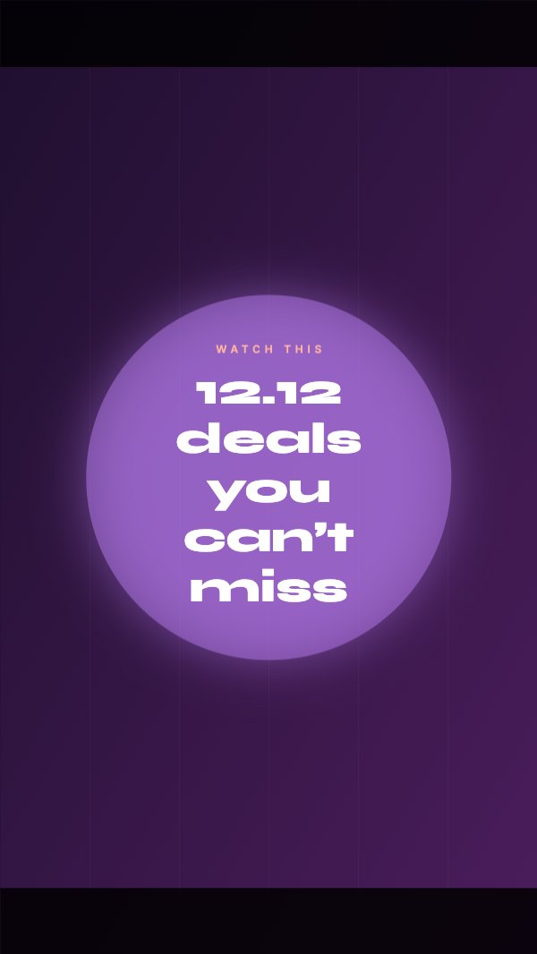 12.12 deals you can’t miss Instagram Reel