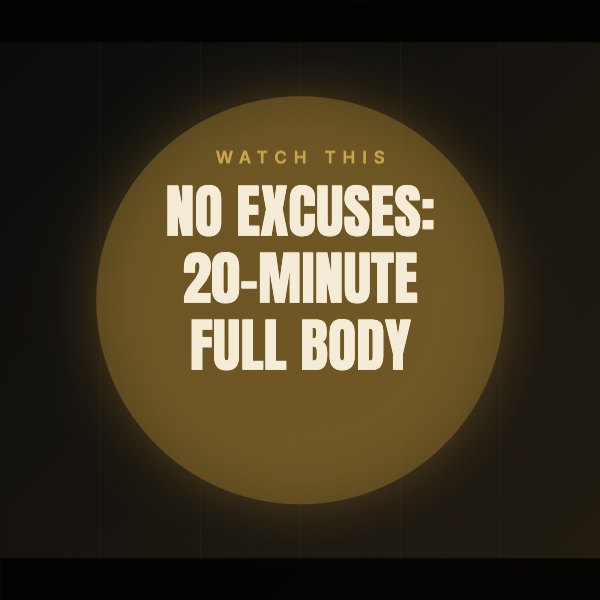No excuses: 20-minute full body Animated Post