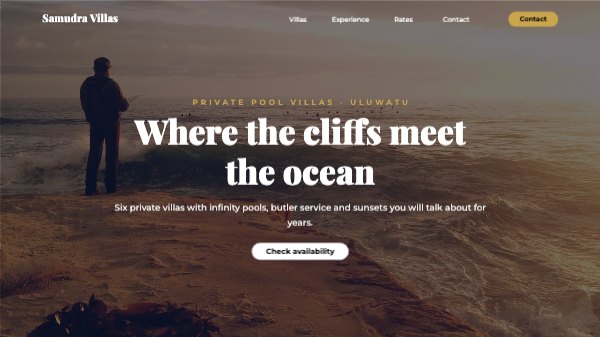 Where the cliffs meet the ocean Website