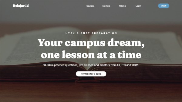 Your campus dream, one lesson at a time Website