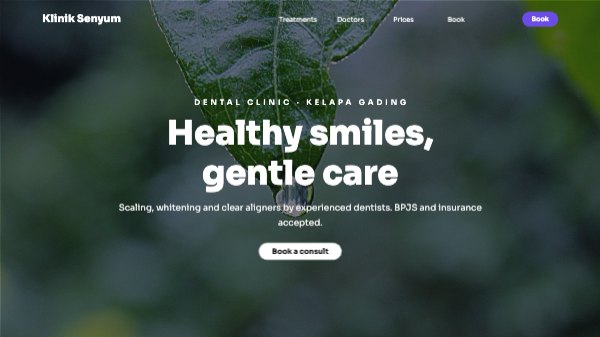 Healthy smiles, gentle care Website