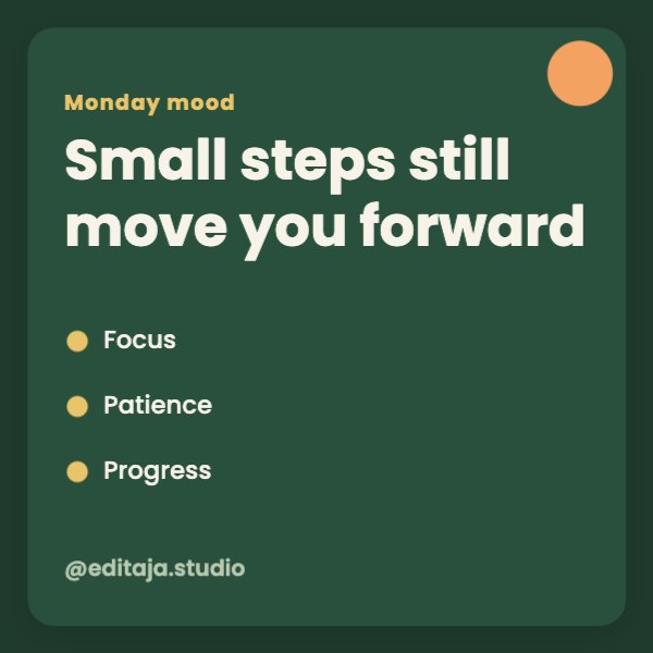 Monday Mood Card Post