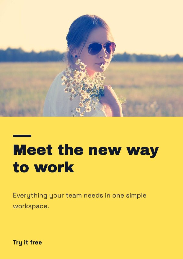 Meet the new way to work Poster