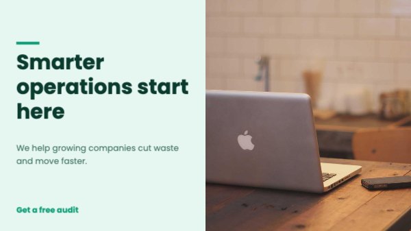 Smarter operations start here Presentation