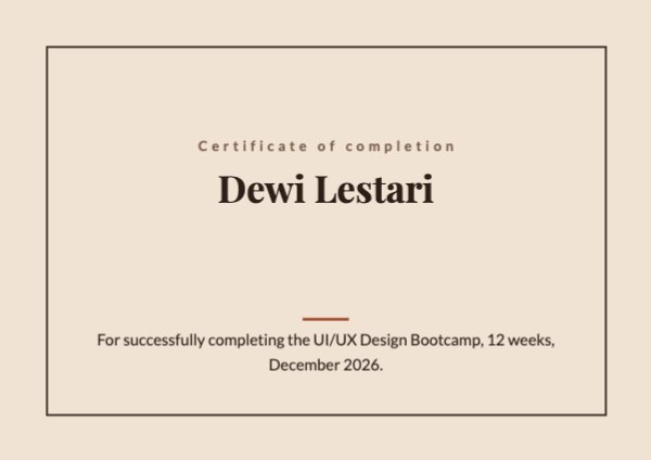 Classic Certificate